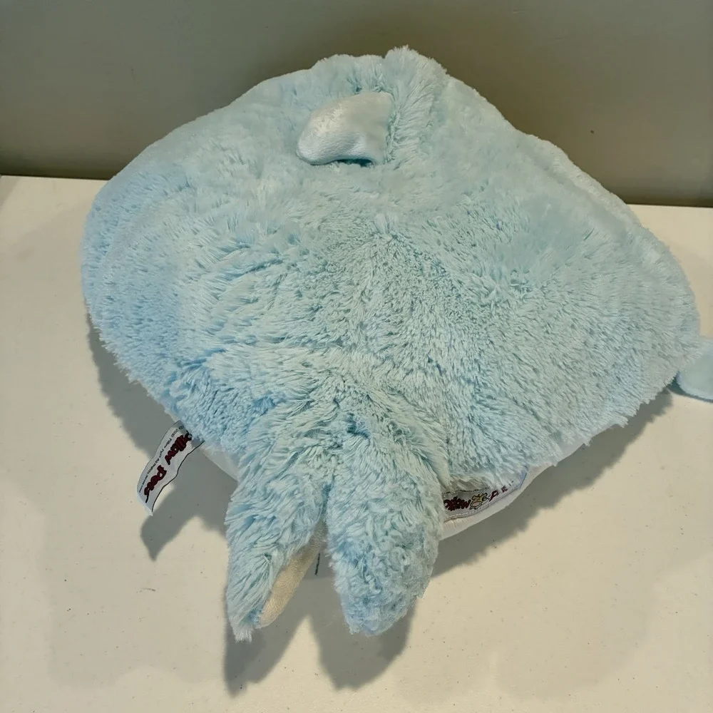 Pillow Pets Originals Blue Dolphin Squeaky 2010 Stuffed Plush Toy Blue‎ Lovey